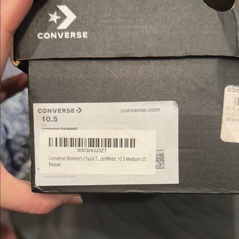 Converse Cream High-Top Sneakers - Picture 6 of 6